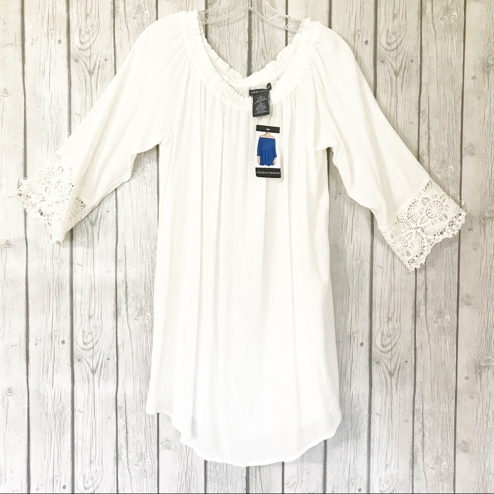CHELSEA & THEODORE Tunic NWT Size: Large